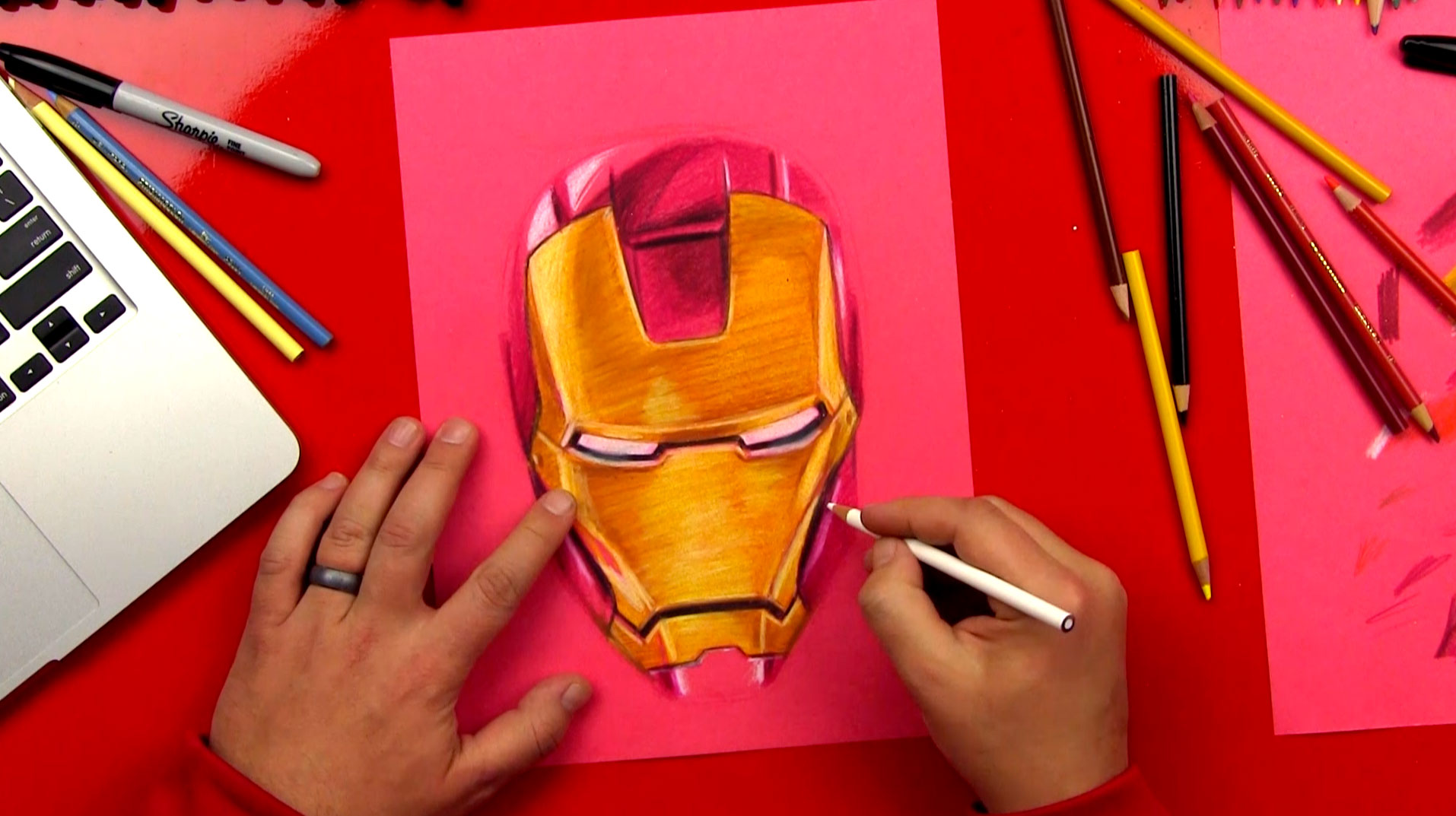 Ironman Speed Drawing - Art For Kids Hub 